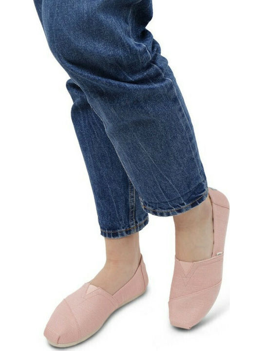 Alpargata Stoff Damen Espadrilles in Rosa Farbe