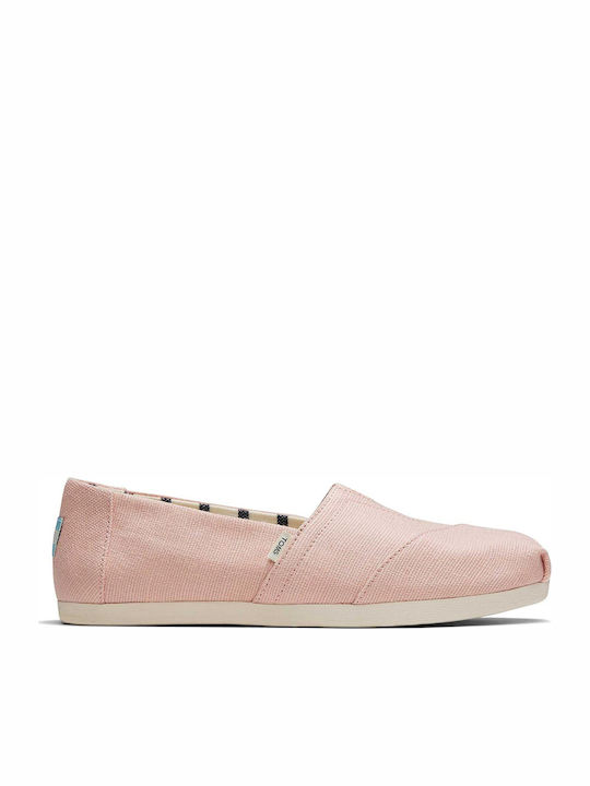 Alpargata Stoff Damen Espadrilles in Rosa Farbe