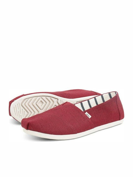 Din material textil Espadrile dama în culoarea Roșu
