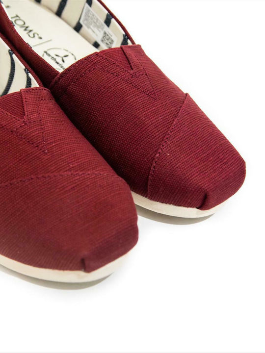 Din material textil Espadrile dama în culoarea Roșu