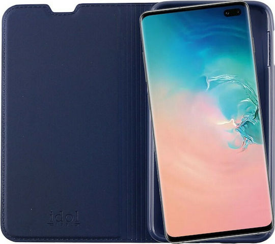 Idol 1991 Prime Magnet Book Δερματίνης Μπλε (Galaxy S10+)