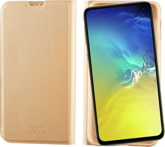 Idol 1991 Prime Magnet Book Synthetic Leather Gold (Galaxy S10e)