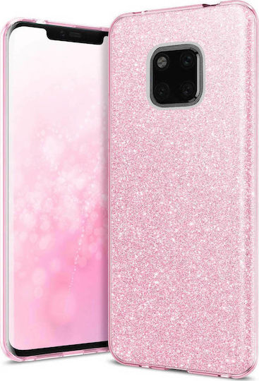 Forcell Shining Back Cover Σιλικόνης Ροζ (Huawei Mate 20 Pro)