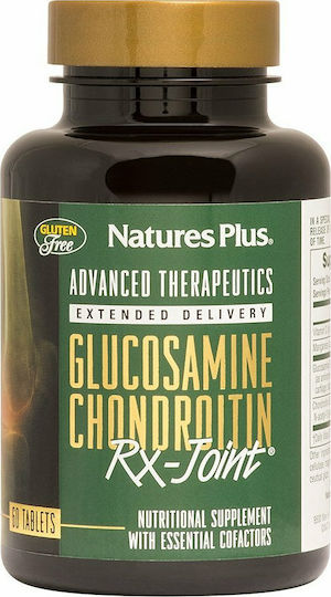 Nature's Plus Glucosamine-Chondroitin Rx-Joint Добавка за Здраве на Стави & Кости 60 табове