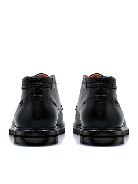 Leder Schwarz Herrenstiefel Anatomisch