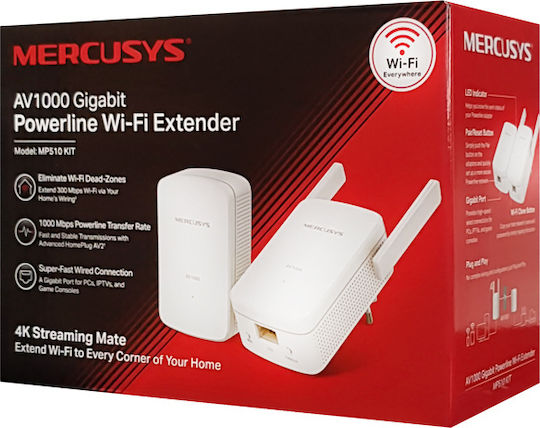 Mercusys MP510 KIT v1 Powerline Double Wi‑Fi and Gigabit