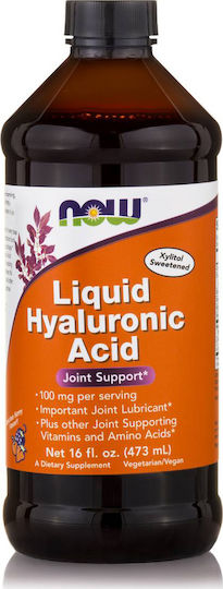 Now Foods Liquid Hyaluronic Acid Supplement for Joint & Bone Health 473ml Berry