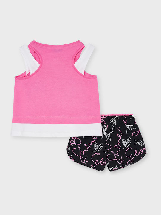 Mayoral Kids Set with Shorts Summer 2pcs Pink