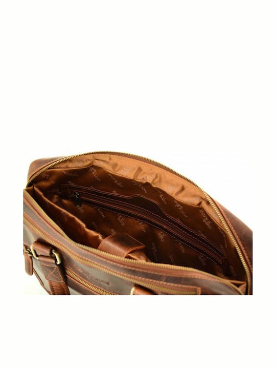 Piele Geantă pentru bărbați De umăr / tip crossbody Maro