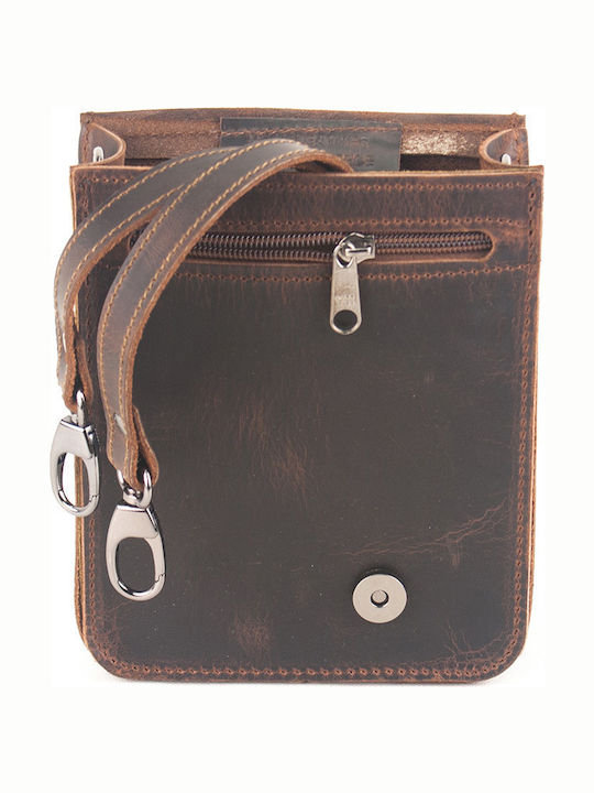 722 Leather Men's Bag Messenger Brown