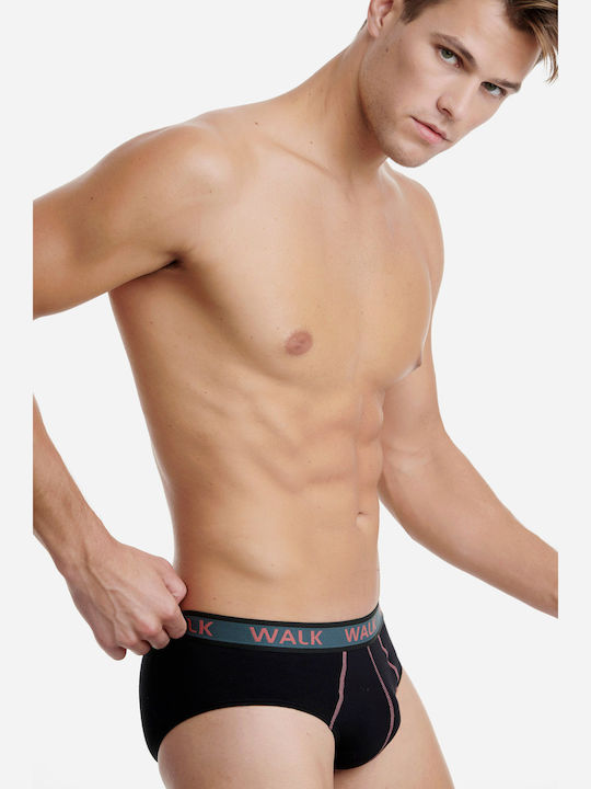 Herren Slips Schwarz 2Packung