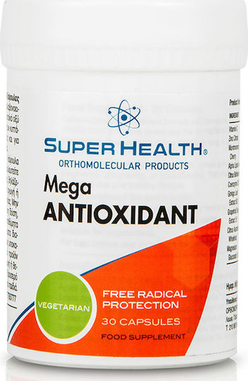Super Health Mega Antioxidant Ειδικό Συμπλήρωμα Διατροφής 30 κάψουλες