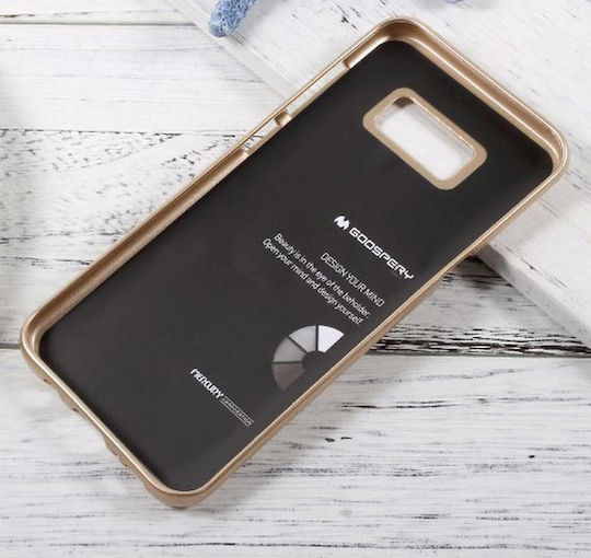 Mercury iJelly Back Cover Σιλικόνης Χρυσό (Galaxy S8)