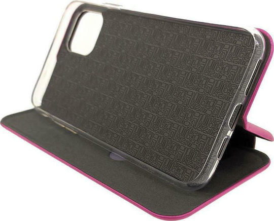 Ancus Magnetic Curve Book Δερματίνης Φούξια (iPhone 11 Pro Max)