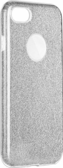 iNOS Glitter Back Cover Silicone Silver (iPhone 8/7)