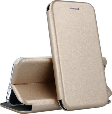 Forcell Elegance Synthetic Leather Book Gold (iPhone 12 / 12 Pro)