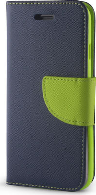 Synthetic Leather Wallet Navy Blue (Galaxy S10+)