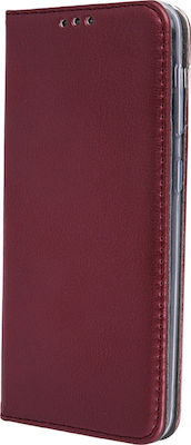 Forcell Smart Magnetic Synthetic Leather Book Burgundy (Galaxy A50)