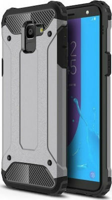 Senso Plus 2018 Titanium Backcover Coperta din spate Plastic rezistent Gri (Galaxy J6+) SARMSAMJ6P18T