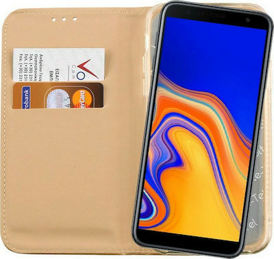 Volte-Tel Pocket Magnet Carte Piele artificială Aur (Galaxy J4+) 8221057