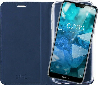 Idol 1991 Prime Magnet Carte Piele artificială Albastru (Nokia 7.1) 8220418