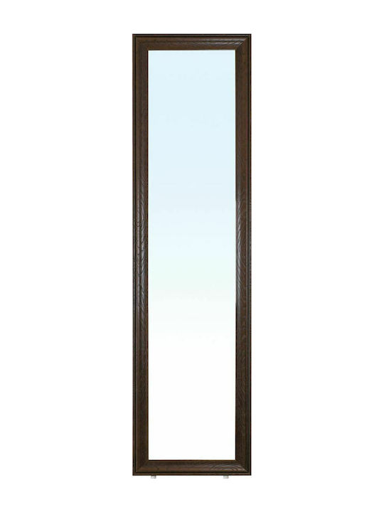 Woodwell Oglindă De Podea Cu Cadru Din Lemn Nuc 148x39cm