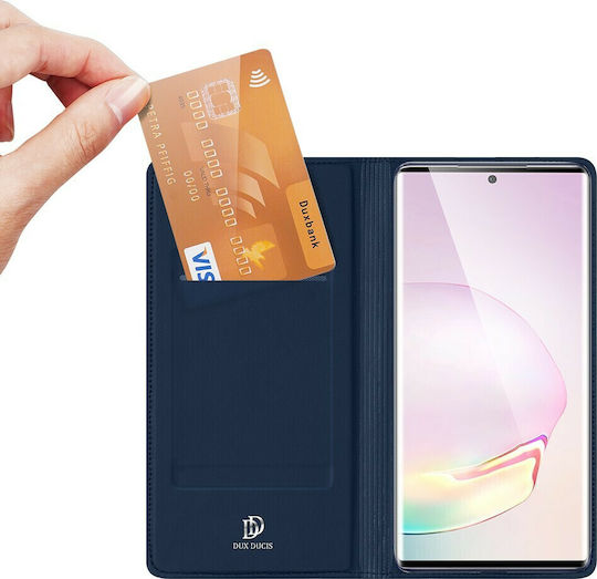 Dux Ducis Skin Pro Wallet Piele artificială Albastru marin (Galaxy Note 20)