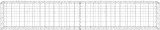 vidaXL Garden Fencing Material Wall with Covers 300x30x50 cm. 1pcs Silver