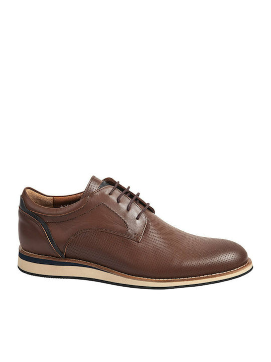 Vice Footwear Men's Leather Casual Shoes Brown