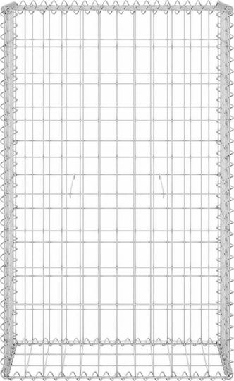 vidaXL Wall Garden Fencing Material with Covers 1pcs Silver