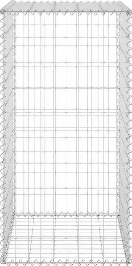 vidaXL Wall Garden Fencing Material with Covers 1pcs Silver