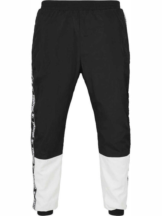 ST063 Παντελόνι Φόρμας με Λάστιχο Black / White