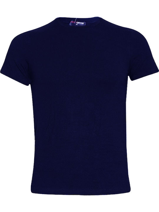 Men's Undershirt Short-sleeved in Navy Blue Color