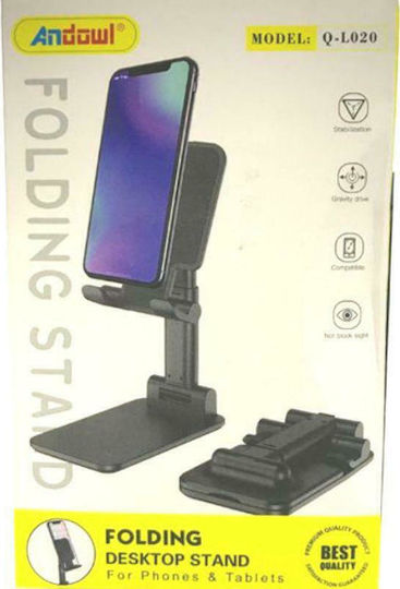 Andowl Q-L020 Desk Stand for Mobile Phone in Black Colour
