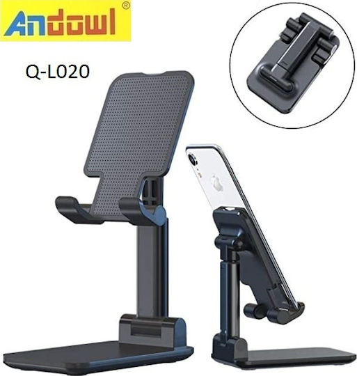 Andowl Q-L020 Desk Stand for Mobile Phone in Black Colour