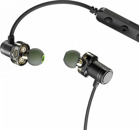 Awei X670BL In ear Bluetooth хендсфри Слушалки с Устойчивост на Пот Черен