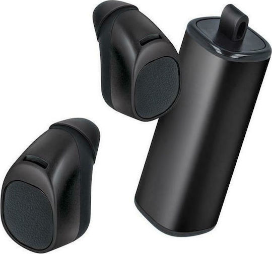 Forever TWE-200 In-ear Bluetooth Handsfree Ακουστικά με Αντοχή στον Ιδρώτα και Θήκη Φόρτισης Ασημί
