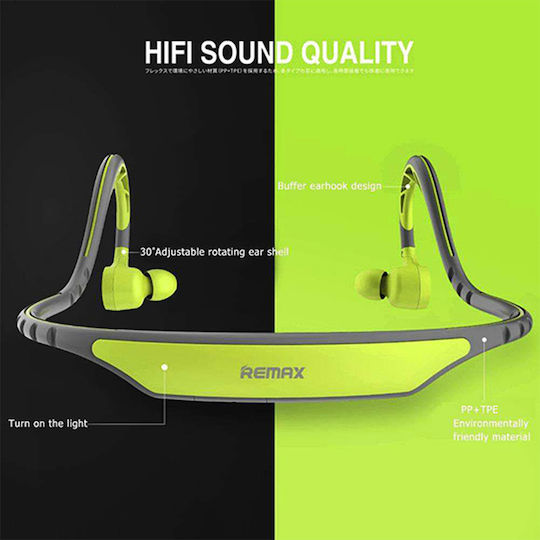 Remax RB-S20 In-ear Bluetooth Handsfree Earphones with Sweat Resistance Green