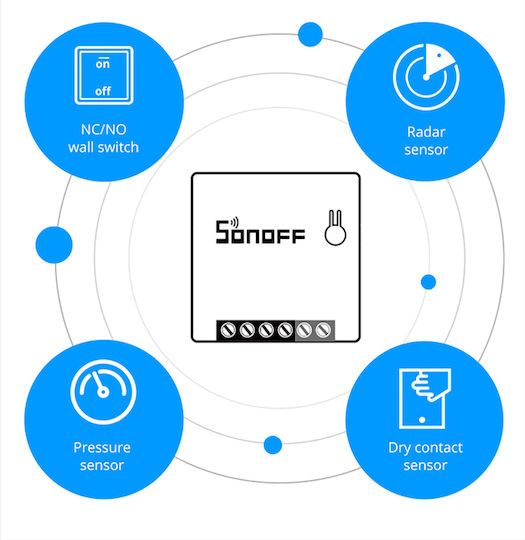 Sonoff MINIR2 Интелигентен Превключвател Wi-Fi 10A