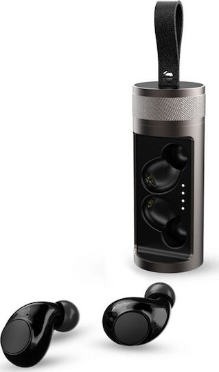 NOD Soundtube In-ear Bluetooth Handsfree Căști cu Carcasă de Încărcare Gri