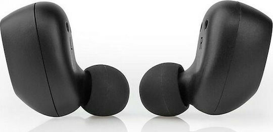Nedis HPBT5052BK In-ear Bluetooth Handsfree Ακουστικά με Θήκη Φόρτισης Μαύρα