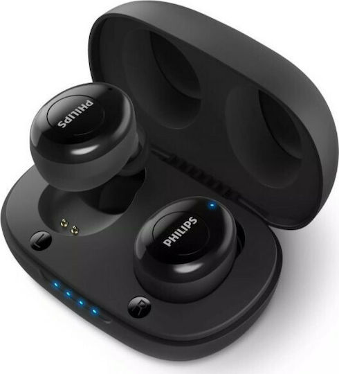 Philips UT102 In-ear Bluetooth Handsfree Ακουστικά με Θήκη Φόρτισης Μαύρα