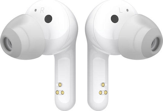 LG FN6 In-ear Bluetooth Handsfree Ακουστικά με Αντοχή στον Ιδρώτα και Θήκη Φόρτισης Λευκά