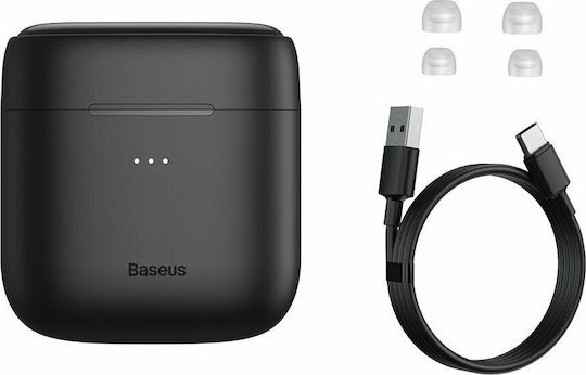 Baseus W06 In-ear Bluetooth Handsfree Căști cu Rezistență la Transpirație și Carcasă de Încărcare Negru