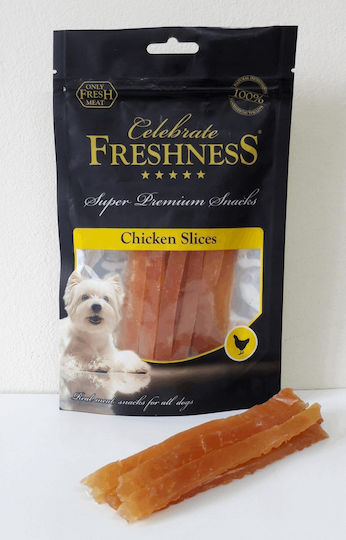 Celebrate Freshness Slices Dog Treat with Chicken 100gr 84005