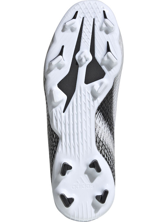 X 20.3 LL FG Kids Molded Soccer Shoes without Laces Cloud White / Core Black
