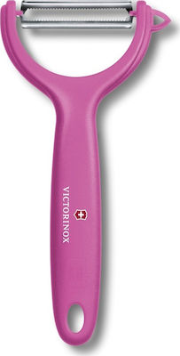 Victorinox Micro Serrated Peeler/Cleaner for Fruits & Vegetables with Blade Julienne made of Plastic Pink 1pcs