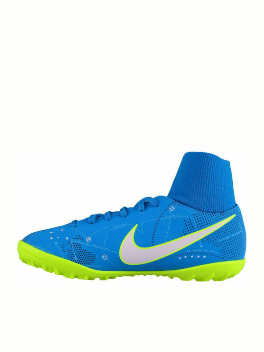 MercurialX Victory TF Kinder Fußballschuhe mit Rasen Türkis