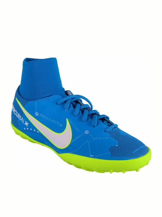 MercurialX Victory TF Kinder Fußballschuhe mit Rasen Türkis