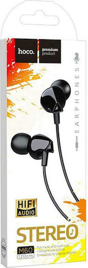 Hoco M60 În ureche Handsfree cu Mufă 3.5mm Negru